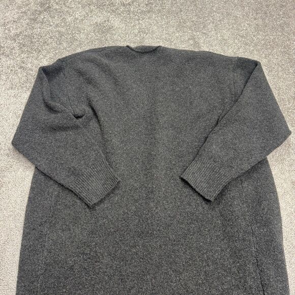 ASOS Design Open Long cardigan Sweater Womens Small Charcoal Gray Knit Casual - Picture 3 of 14